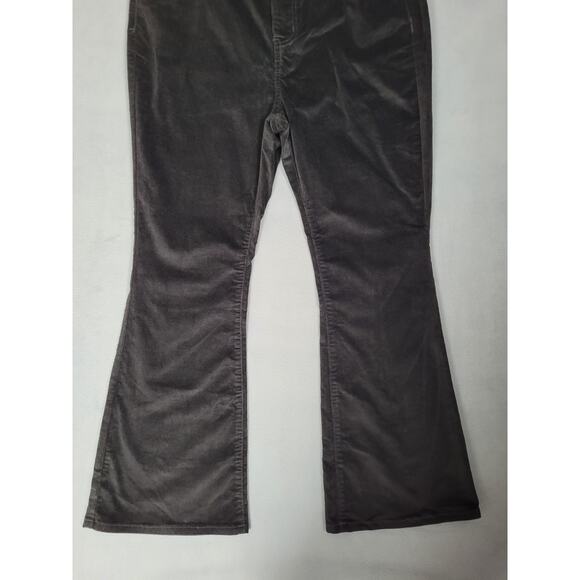 Qazel Vorrlon Womens Corduroy Pants High Waist Flare Wide Leg Pockets Size 16 - Picture 5 of 8